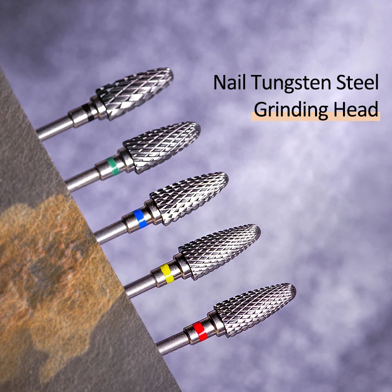 2.35Mm Wolfraam Nagel Boren Pedicure Frees Slijpen Kop Schuurmachine Accessoires Gereedschap Voor Elektrische Cuticula Schoon Roterende