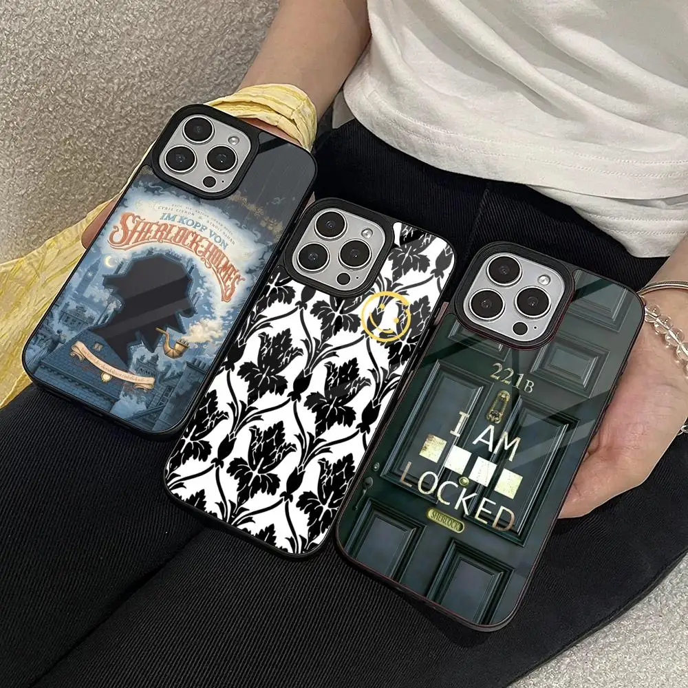 Funda para Teléfono con Diseño del Museo de Sherlock Holmes para iPhone 17, 16, 15, 14, Air, 13, 12, 11 Pro Max, Mini, Plus, Carcasa de PC+TPU