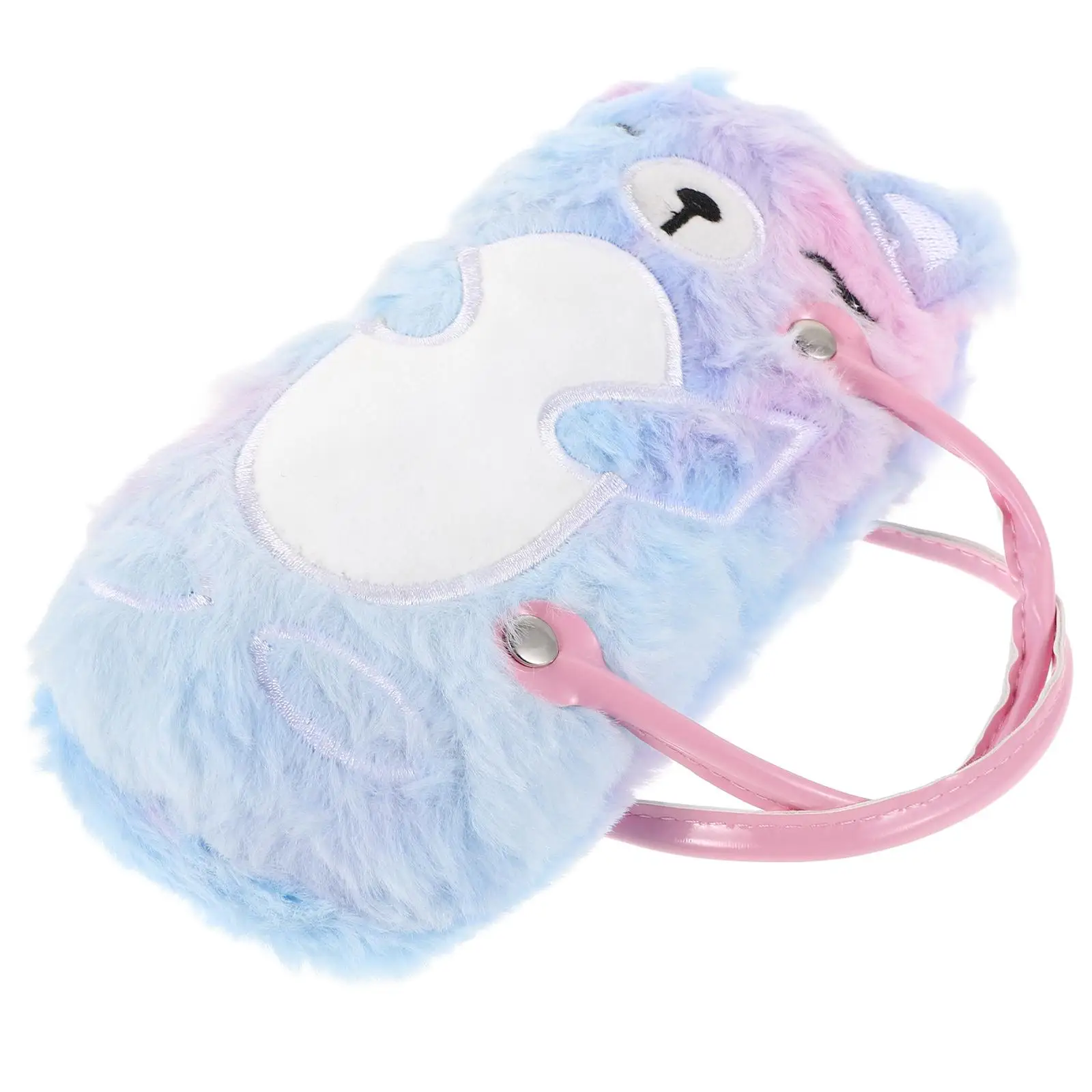 Plush Bear Glasses Case Eyeglass Storage Box Portable Sunglasses Bag Kids Travel Purse Cute Pouch Foldable Hard Shell Cartoon