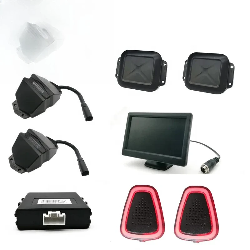 

360 Bird View Blind Spot Detection System With 4 Sensors