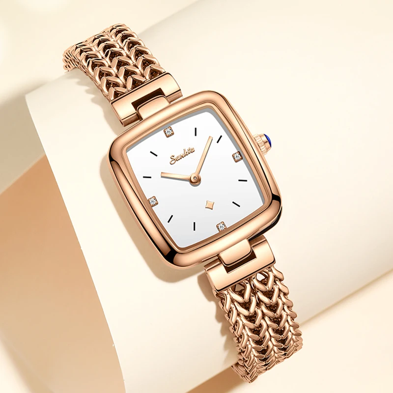 Sunkta Brand Luxury Fashion Women Watch Waterproof Watch For Women Casual Square Women\'s quartz Wristwatches Relogio Feminino