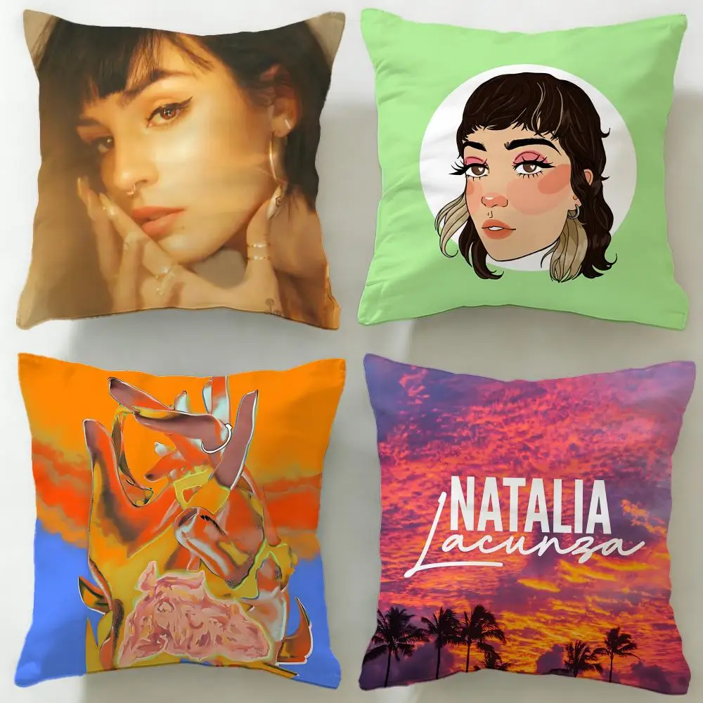 Celebrity Natalia Lacunza Cushion Cover Soft & Easy-Wash Pillow Case – Versatile for Couch, Bed, Travel and Office