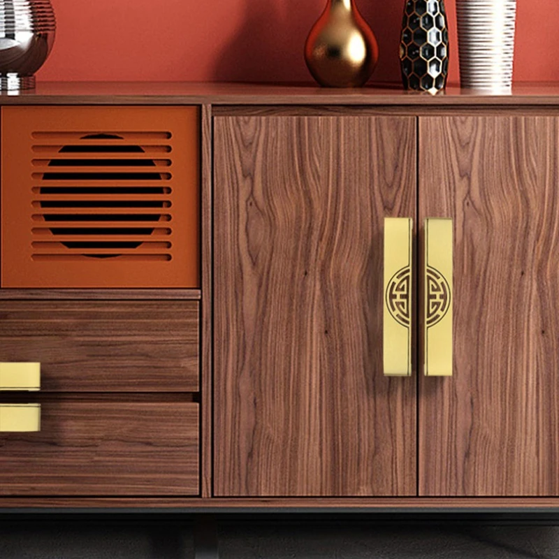 

New Chinese style cabinet door handle, retro Chinese style home decoration, wardrobe cabinet handle, drawer brass handle