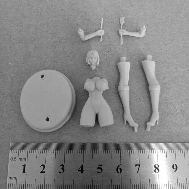 Sexy Teacher Full Resin Figure 1/24 Scale 75mm Assemble Miniature Garage Model Kit Unassembled Unpainted Diorama Toys