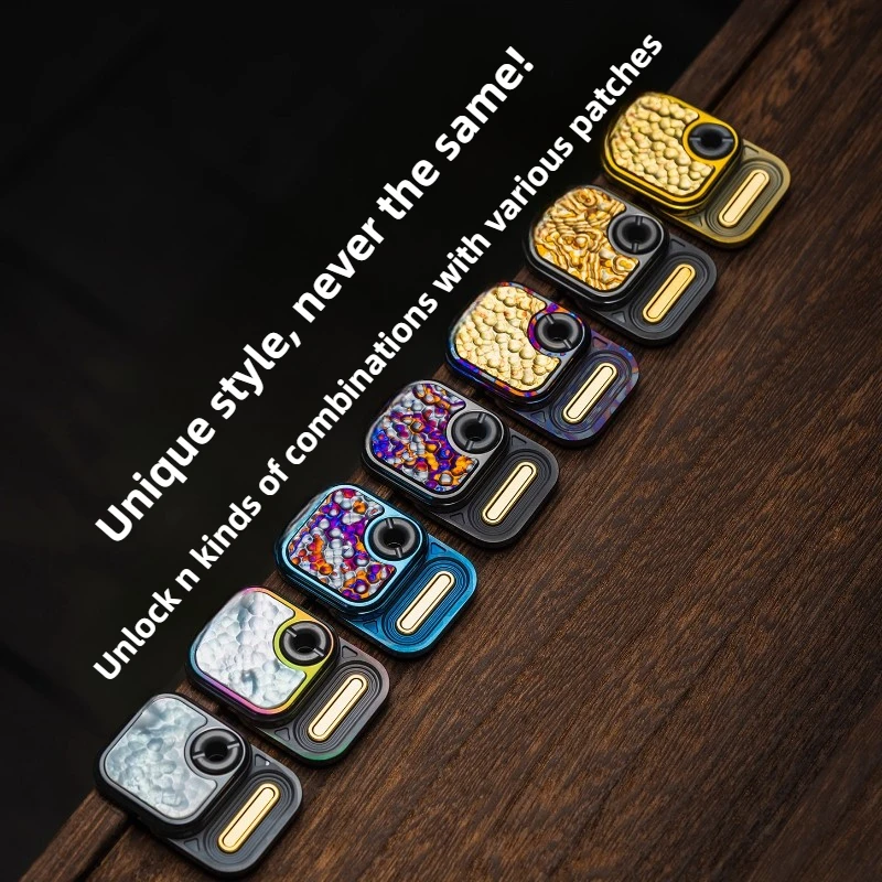 01edc une morsure de Toast français Mini petit Cube mécanique en métal côté poussée du bout des doigts carte poussoir jouet de décompression