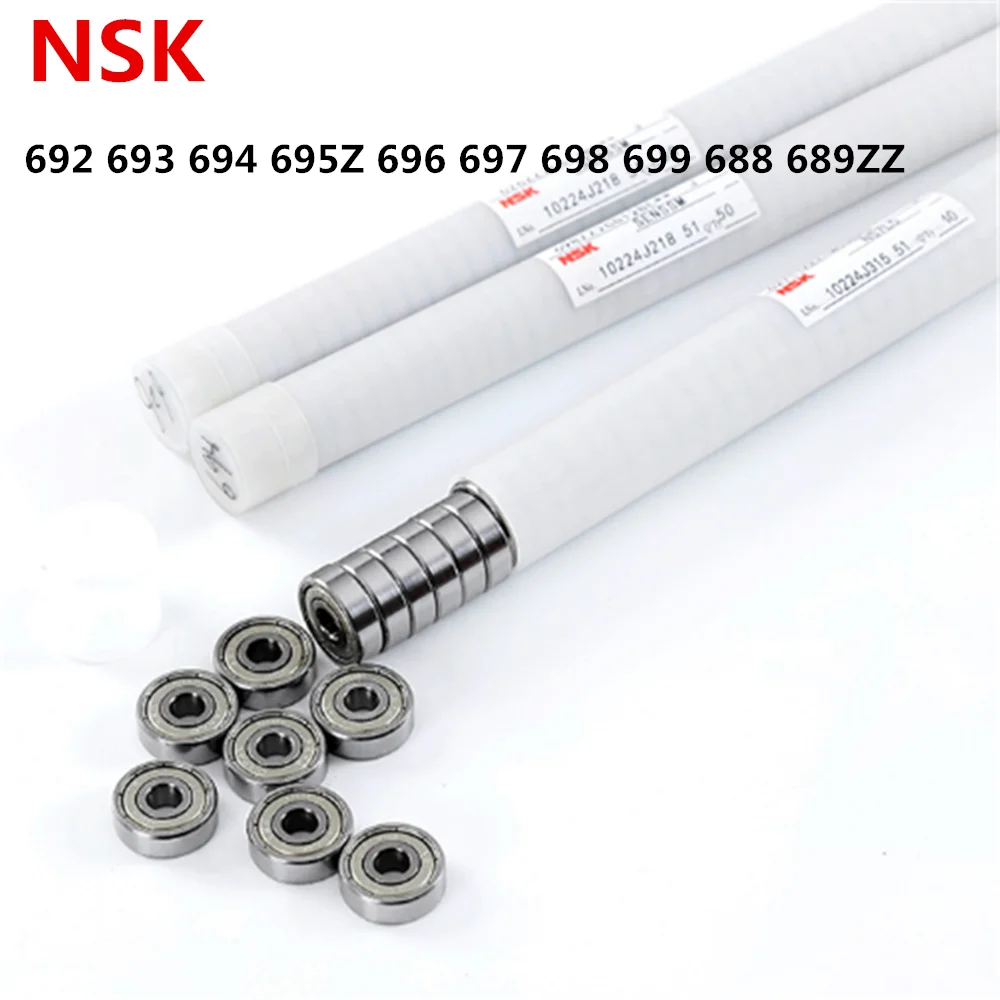 Japan NSK Bearing 692 693 694 695Z 696 697 698 699 688 689ZZ Miniature Bearing Thin Wall Metal Shielded Bearings