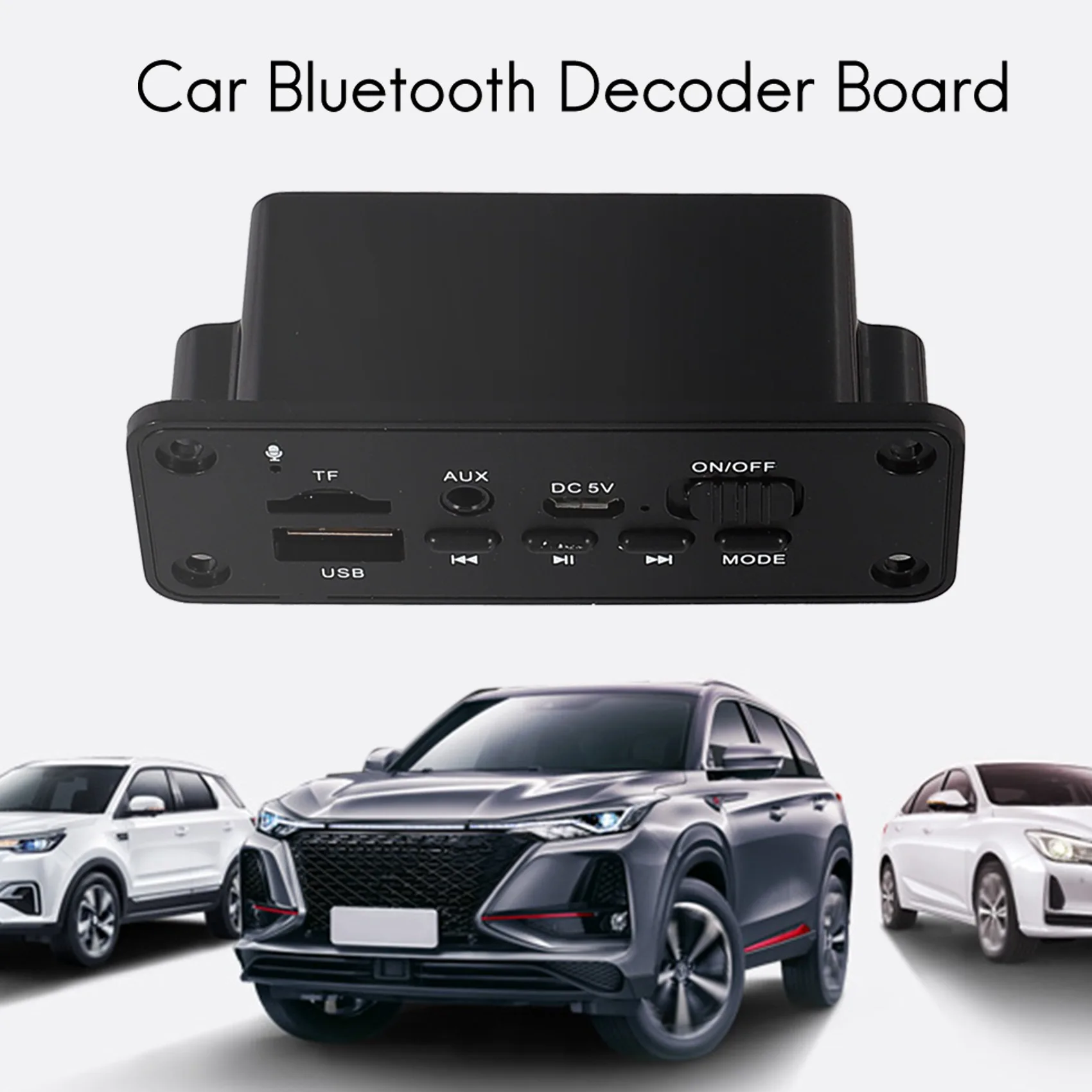 ハンズフリーmp3プレーヤーデコーダーボード2x3wアンプDC5V mp3 wmaワイヤレスBluetooth 5.0デコーダーボードオーディオモジュールUSB fmtf