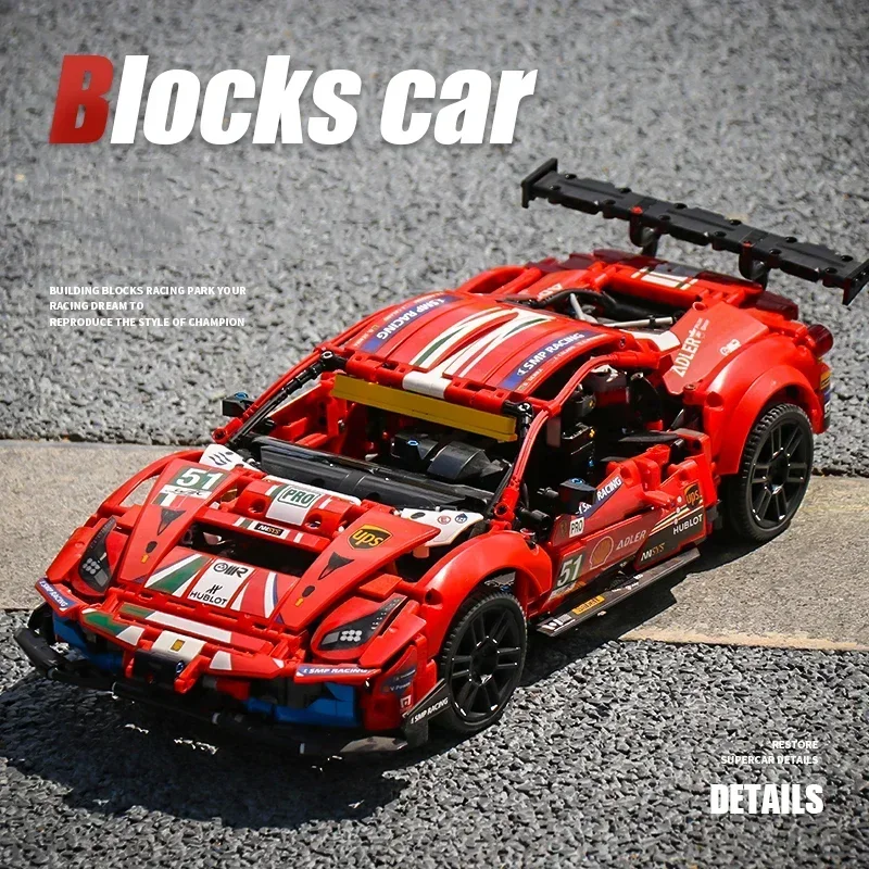 1677pcs Speed Sports Car Building Blocks Fit 42125 Bricks Models Toys for Children Gifts