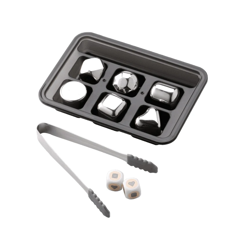 Youpin วงกลม Joy สแตนเลสสตีลน้ำแข็งก้อนเบียร์ Coolers Reusable Chilling หินน้ำแข็งสำหรับวิสกี้ไวน์ Corks Fuit Juice