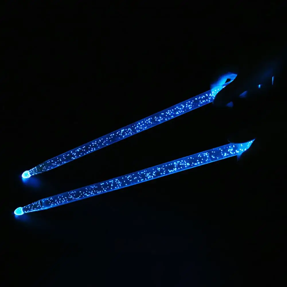 1 คู่ Luminous Drumstick แฟชั่นทนทานกลอง Sticks Glow in the Dark Luminous Drum Stick สําหรับมือกลองเริ่มต้น