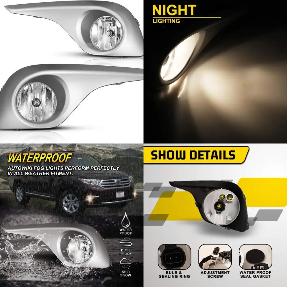 

Сменные противотуманные фары OEM в сборе для Toyota Highlander 2011-2013 гг. (негибридные) — 2 шт.