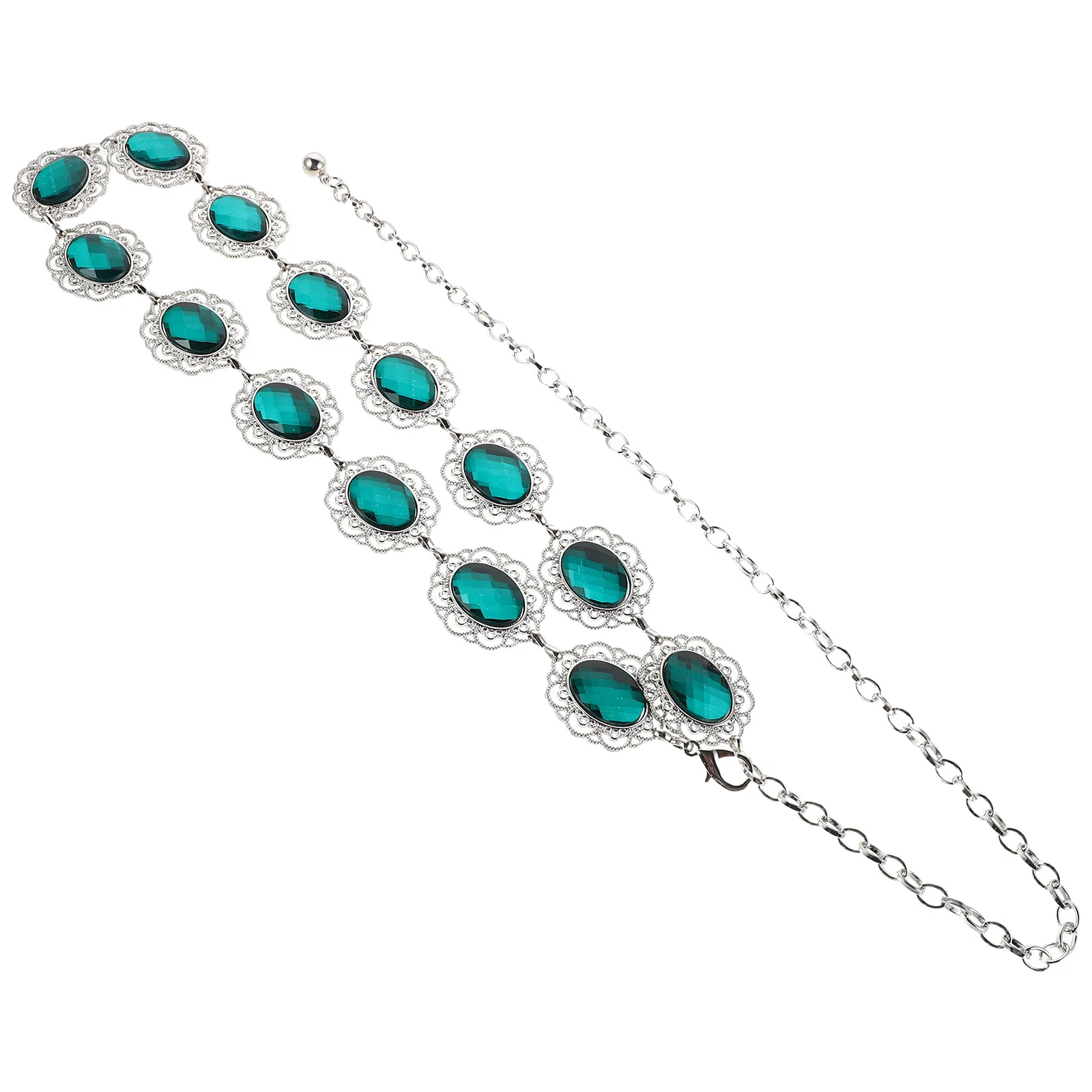 

Ladies Rhinestone Waist Chain Adjustable Metal Belt Wedding Bridal Dress Formal Waist Jewelry Body Chain Belly Chains for Women