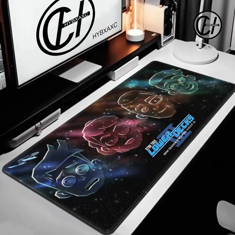Star Trek Lower Decks Mouse Pad Large Desk Mat Keyboard Ergonomic Office Rubber PC Non-slip Anti-fray Home Custom