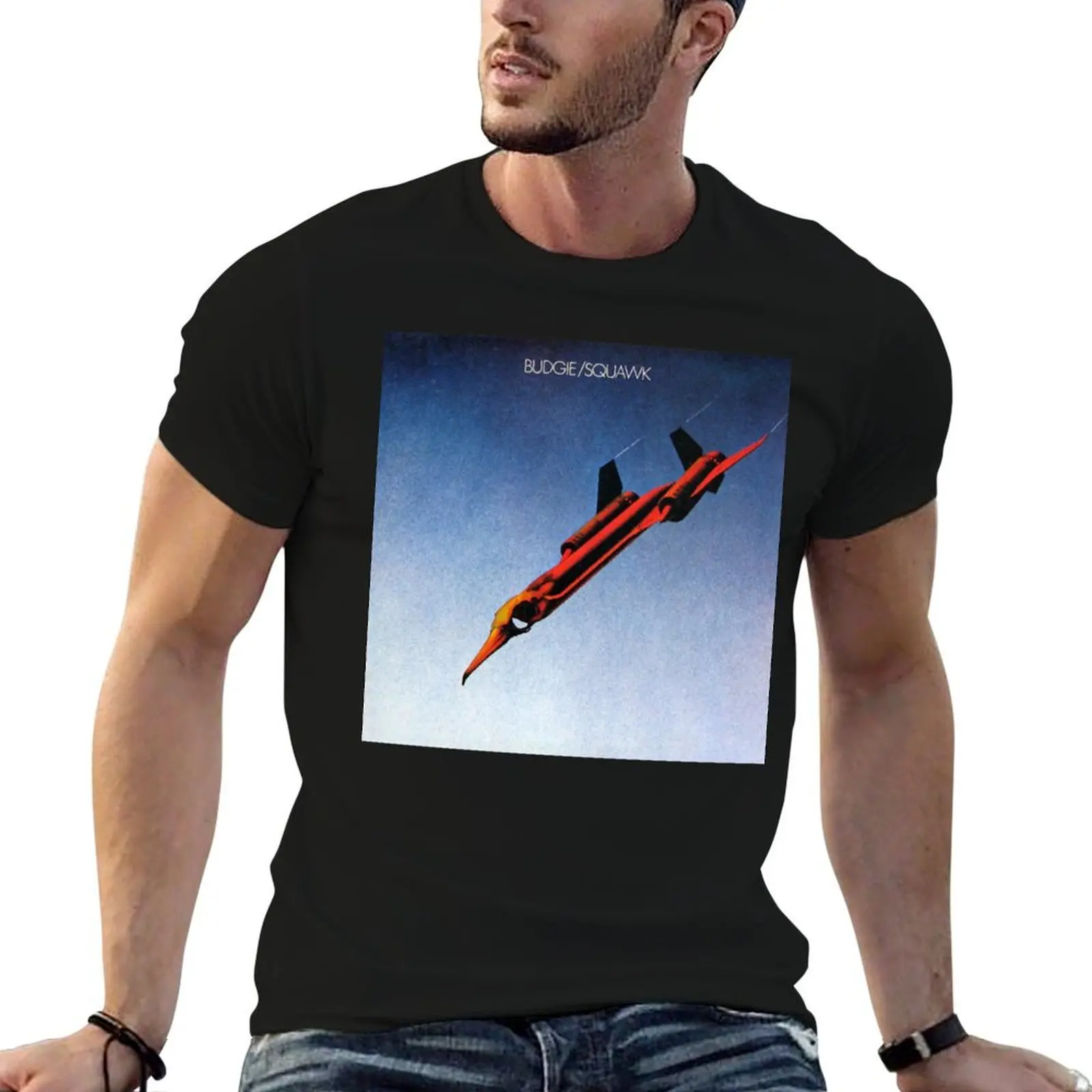 

Budgie - Squawk Classic T-Shirt g man t shirts for men funny t shirts dark humor t shirts for man pack cotton T-shirt