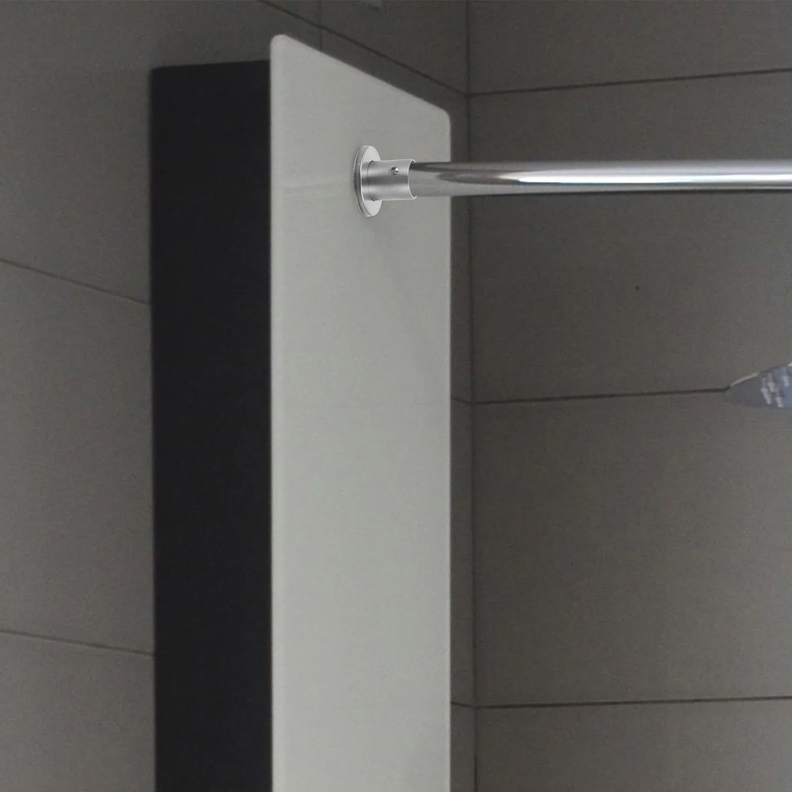 

4 шт., держатель для стержня для шкафа, материал из нержавеющей стали, прочный карниз для окон ванной комнаты, фланец, опора для занавески для душа, розетка