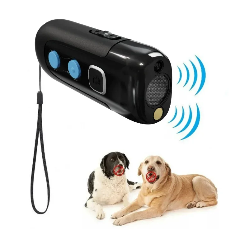 

Flash Anti-Bite Dog Deterrent Device High-power Ultrasonic Repeller Dog Away Ultrasound Anit Bark Training