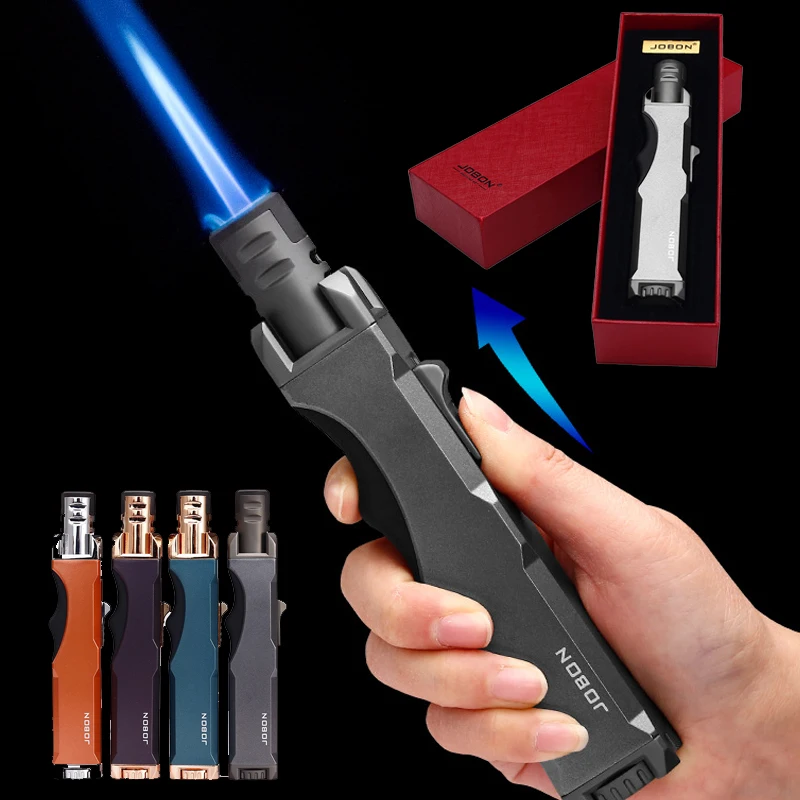 

TikTok взрывная JOBON ветрозащитная прямая зажигалка высокого класса для прижигания сигары открытый инструмент для кемпинга зажигалка с пистолетом зажигалки