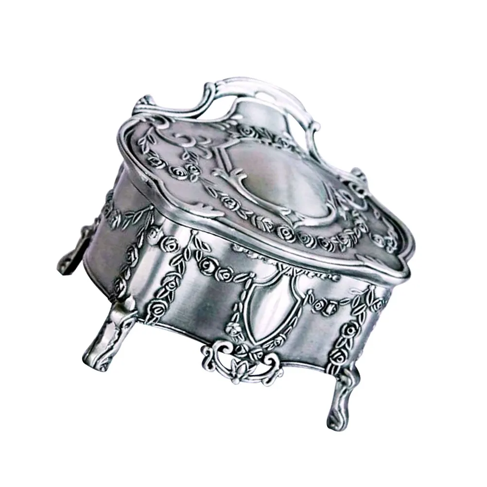 

Storage Jewelry Box Vintage Home Decor Women Holder Small Case Miss Organizer Retro