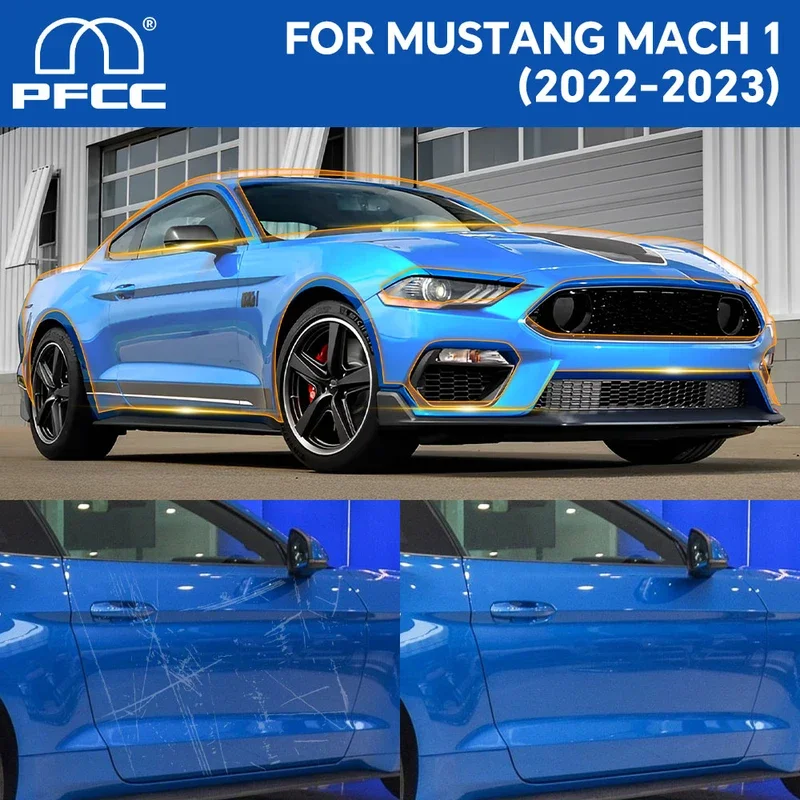 

PFCC Car Paint Protection Film Clear Kit Accessories Transparent Body TPU Original for Mustang Mach 1 2022 2023 Car Accessories