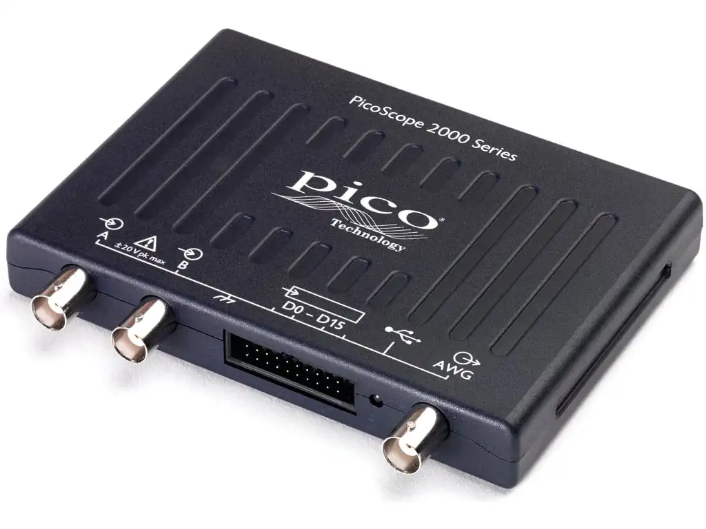 PICO 2208B MSO PICOSCOPE 2208B MSO PC USB Oscilloscope Digital Triggering PicoScope 2000, 2+16 Channel, 100 MHz, 1 GSPS, 128 MSO