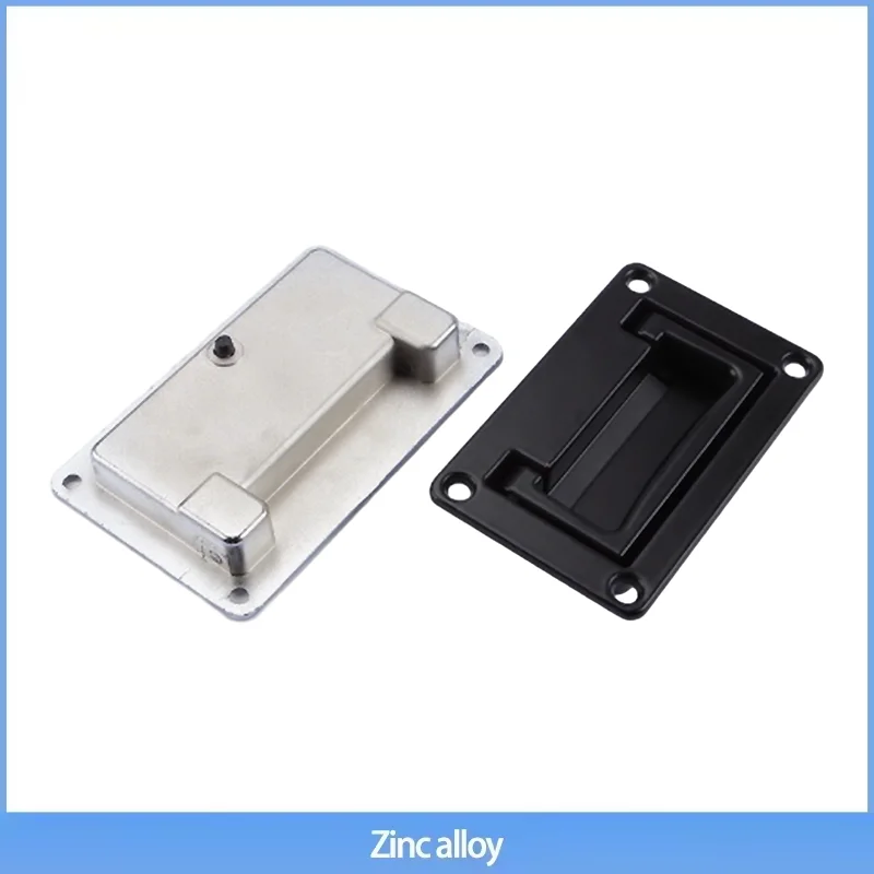 

Zinc Alloy Embedded Handle Folding Cover Concealed Square Handle For Industrial Equipment Cabinet Boxes