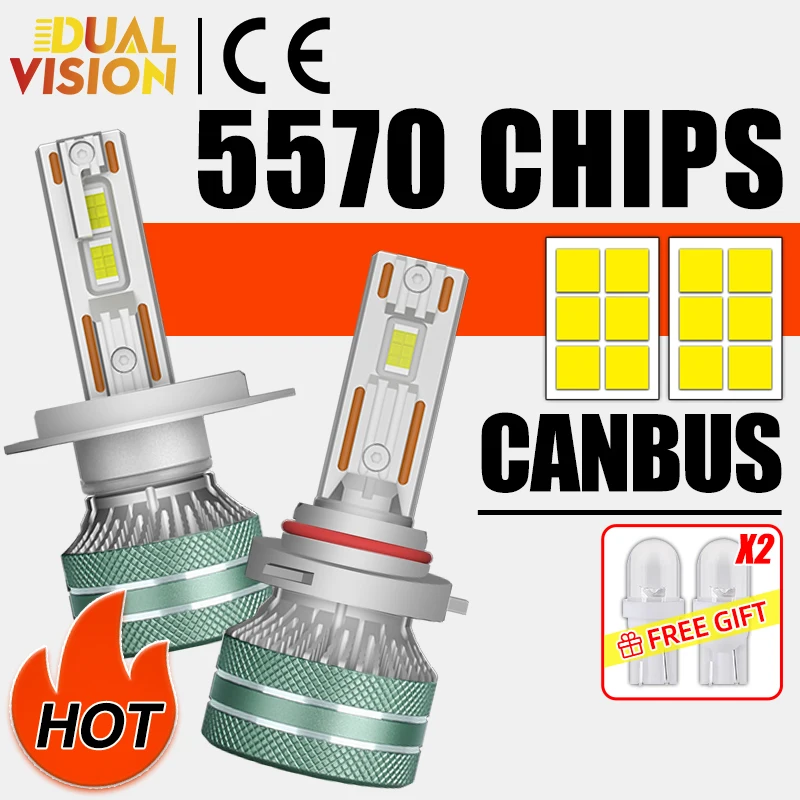 

Светодиодные лампы для фар H4 H7 H11 CANBUS 5570 CSP 1300 Вт Яркие автомобильные фары H3 H1 HB3 HB4 9005 9006 H9 H8 9012 HIR2 Turbo Противотуманные фары 12 В