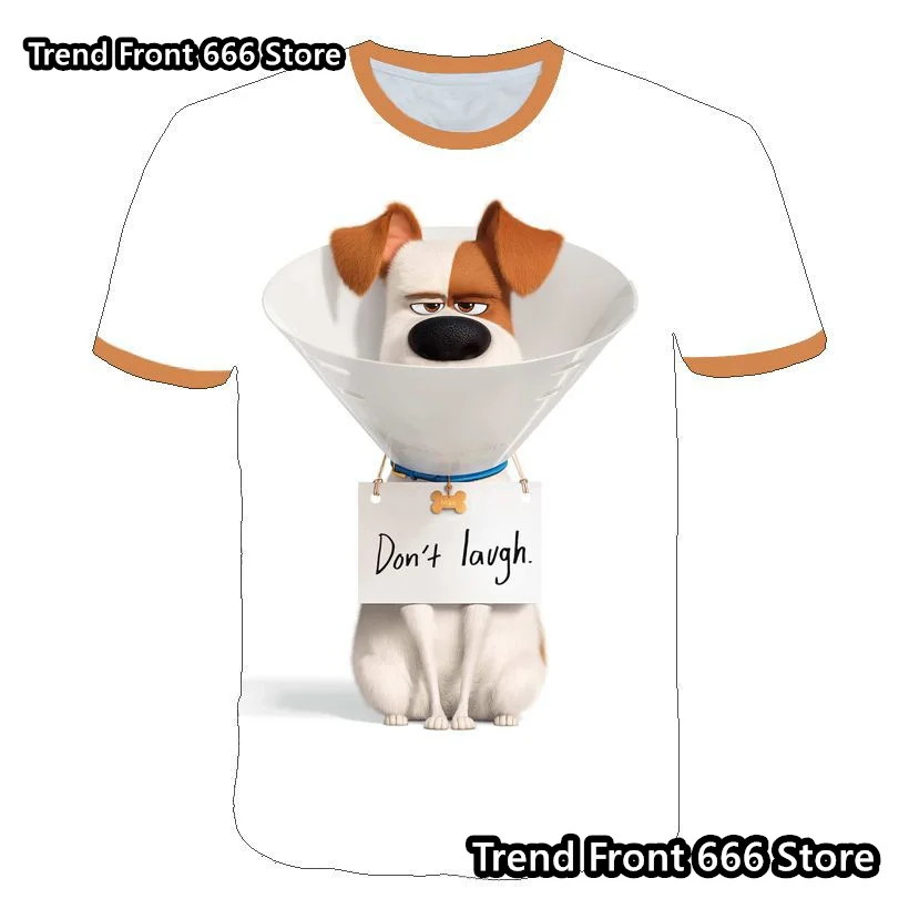 The Secret Life of Pets Children\'s Tshirt Hot Cartoon Movie Joint Lovely Puppy Pattern Kids Tshirts Boys Girls Daily Tops