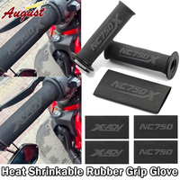 For HONDA NC750X NC750 X-ADV 750 300 1000 2023 Motorcycle Universal Heat Shrinkable Grip Cover Anti-slip Rubber Handlebar Grip