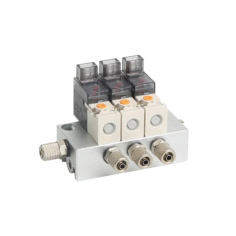 

12V 24V 220V miniature Pneumatic Solenoid Valve Combination Positive pressure negative pressure use 2/3 way NC Valves