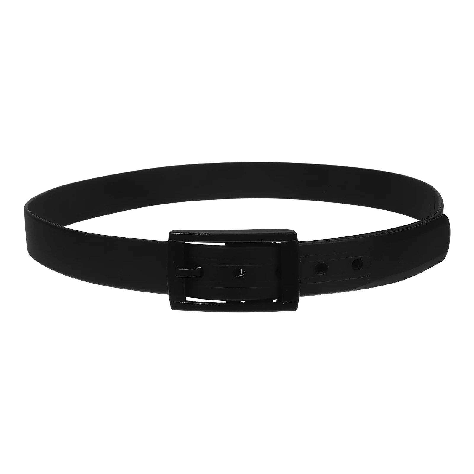 

1pc Unisex Adjustable Silicone Sports For Men Women High Elasticity Comfortable Rubber Belt With Plastic Buckle Lightweight
