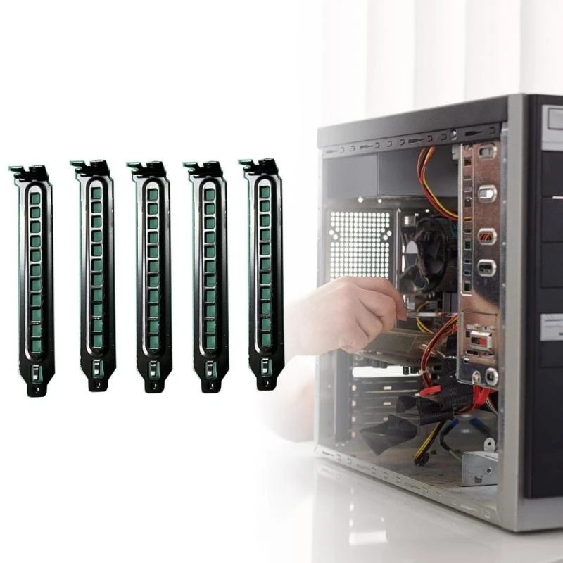 Слот из нержавеющей стали PCI Blanting Plate PCI Blank Cracket Heat Dissipation