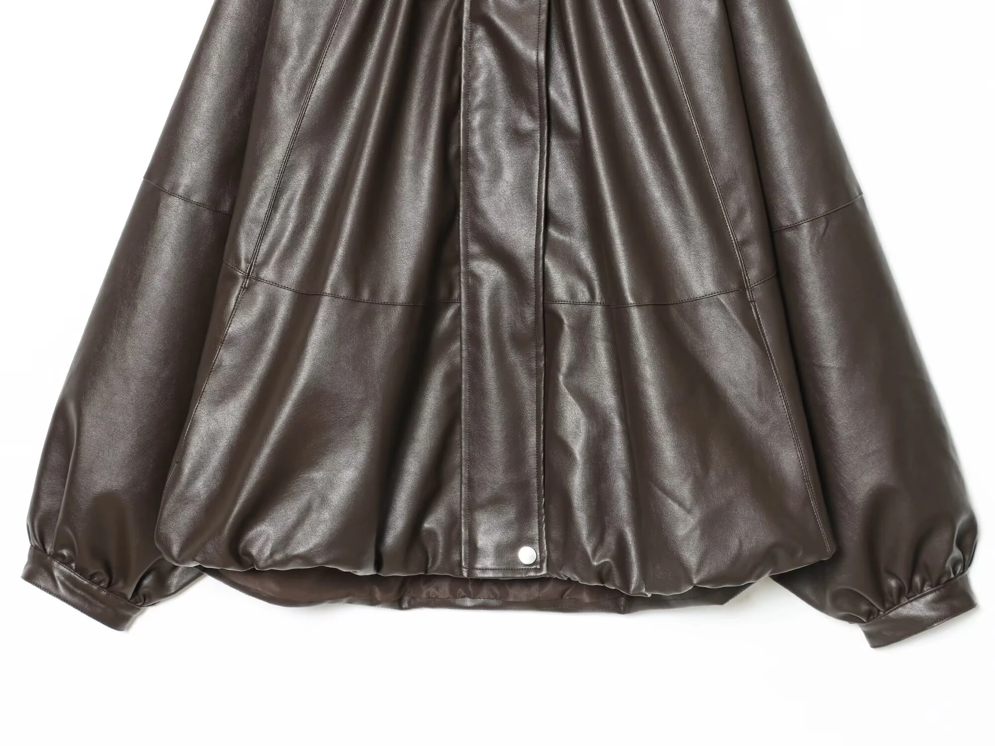 سترة طيار نسائية جديدة لشتاء 2025 على الطراز الأوروبي والأمريكي بأكمام طويلة وتأثير جلدي #3