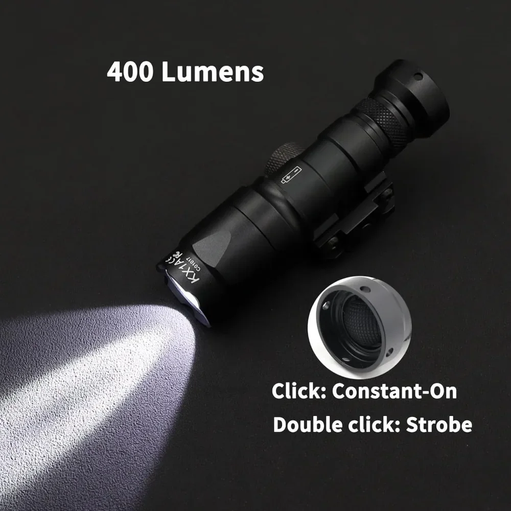 Lanterna tática led m600c m300a ar15 scout luz arma acessórios arma de caça luz caber 20mm ferroviário para caça ao ar livre