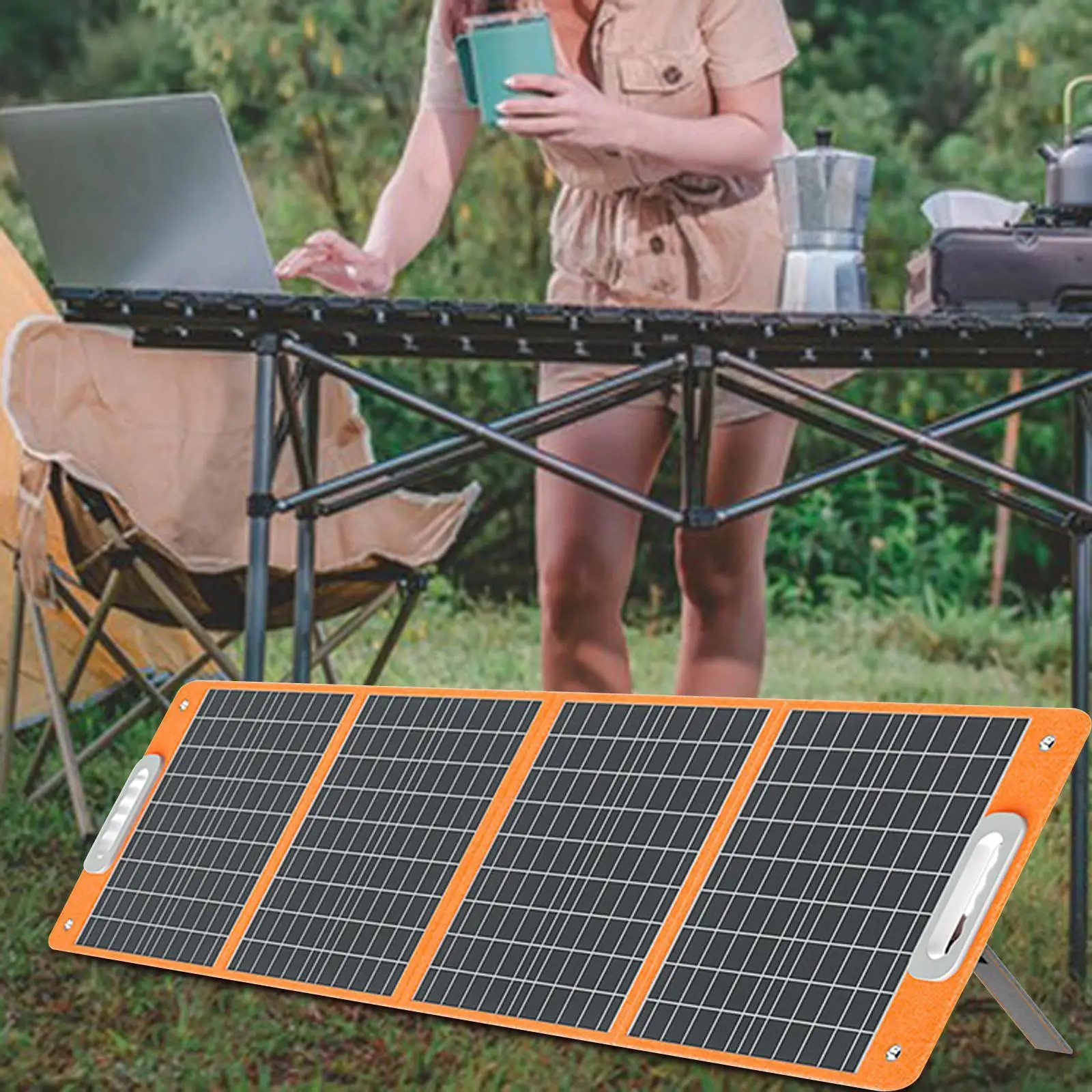 

100W Solar Panel Solar Generator Solar Charger for Camping Outdoor Backyard