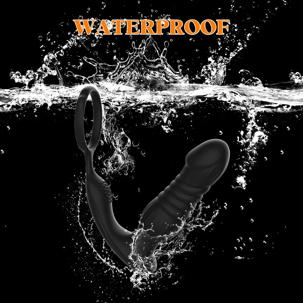 التوجه المكونات الشرج الذكور البروستاتا تدليك الهزاز للرجال التحكم عن بعد بعقب المكونات مع حلقة القضيب مثلي الجنس الشرج محفز لعبة الجنس #5