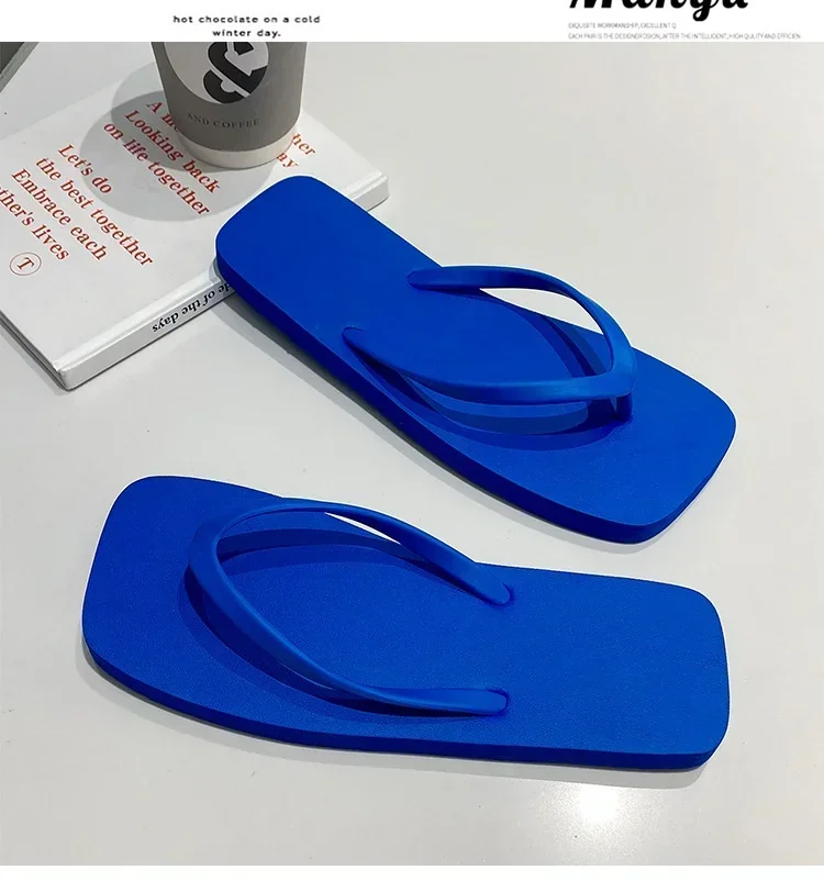 

Мужские/женские японские шлепанцы с узором «елочка» — летние нескользящие тапочки, сандалии на мягкой подошве для пар, простые однотонные уличные шлепанцы