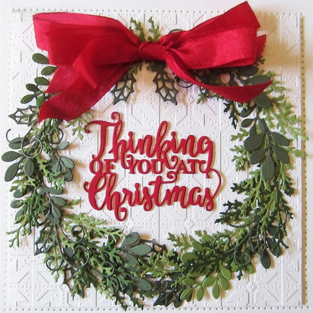 Merry Christmas Sentiments Various Styles Metal Cutting Dies  For DIY Scrapbooking Embossed Decoration Craft Card Making