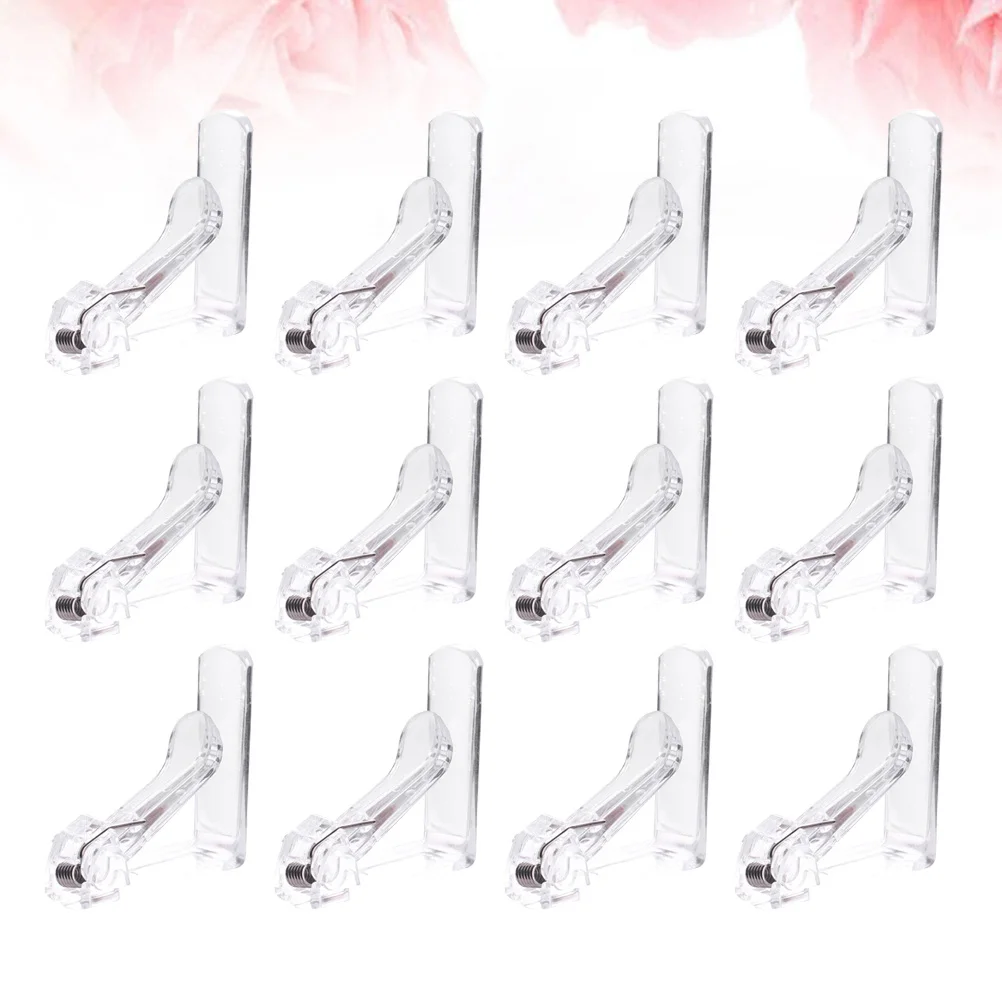 12 قطعة من حاملات مفرش المائدة القابلة للتعديل مثالية للرياح العالية والنزهات والتخييم وحفلات الزفاف والعشاء ومشابك مفرش المائدة #3