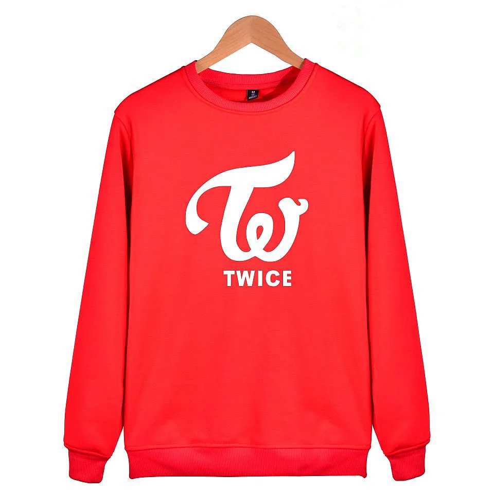 

TWICE kpop Hoodies Sweatshirt Fleece Letters Printed Hoodie Sweatshirts Pullover Long Sleeve Tracksuit Tops k pop Clothes