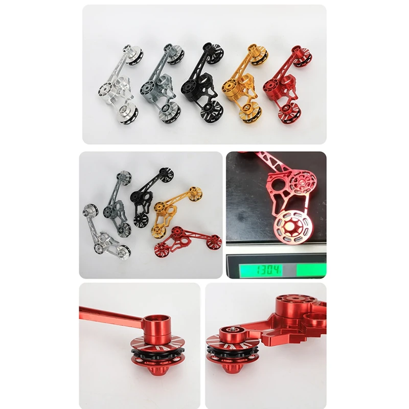 Upgrade For 2-3 Speeds Brompton Chain Tensioner Guide Wheel Tension Device Aluminum Alloy Chain Tension Adapter