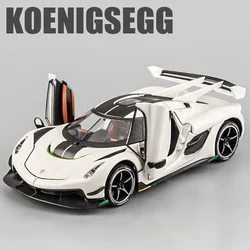 1:24 Jesko Supercar Alloy Die Cast Toy Car Model Sound and Light Pull Back Children's Toy Collectibles Birthday Gift