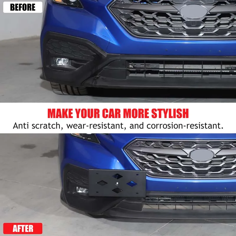 Aluminum Front License Plate Side Mount Bracket For Subaru WRX/Levorg 2022+ Forester 2019-2024 (Japan Version)