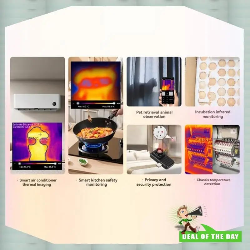 Cámara de imagen térmica IR para teléfono inteligente con entrega en 24 horas, resolución de 160x120, puerto tipo C, opciones Plug And Play para 88 °   FOV, Aluminio