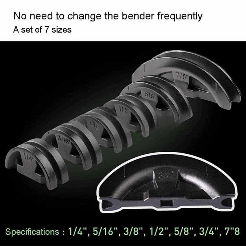 ST-R999 Manual Pipe Bender Copper and Aluminum Pipe Air Conditioning Tubing Bending Tool Set with 7 Dies 6-22mm 90 Degrees - view 5