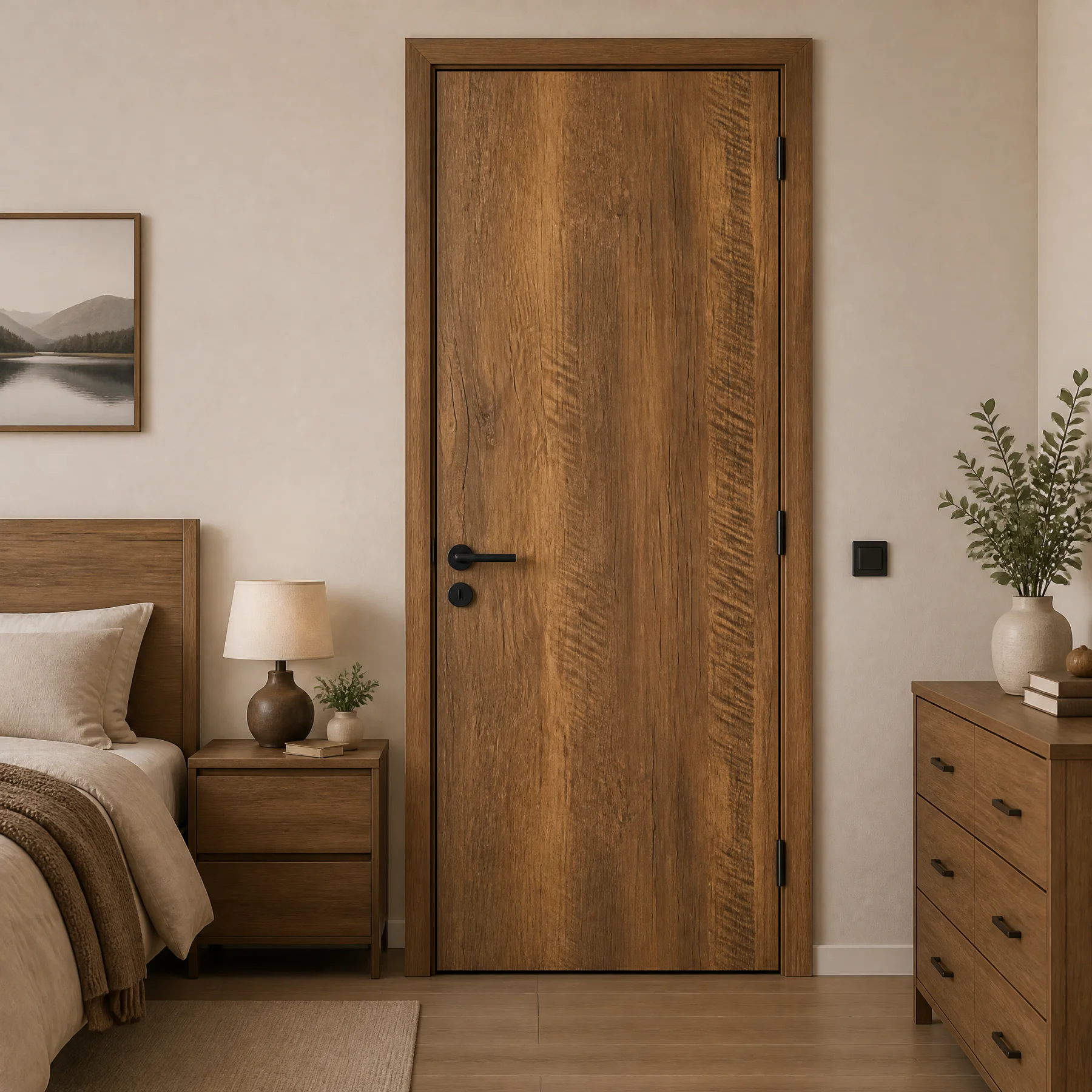 55cm Wide Wood Grain Vinyl Wallpaper Waterproof Self Adhesive Stickers for Door Wardrobe Cupboard Table Furniture Home Decor