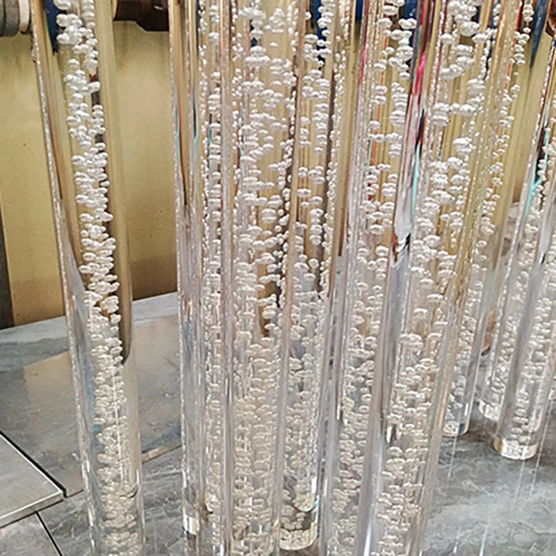 فقاعة شفافة واضحة PMMA قضيب أكريليك قضيب قضيب العصي أعمدة القطب