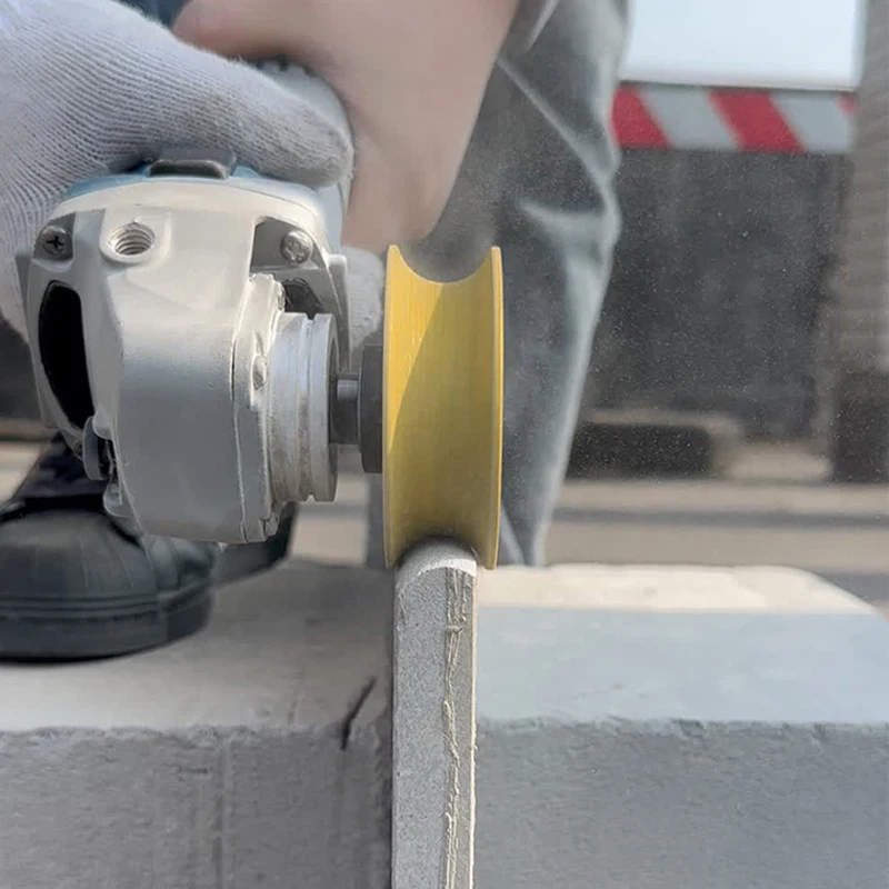 1pc Ruota per lucidatura rotonda diamantata brasata sotto vuoto a secco 20mm Diametro foro Ruota per bordi in ceramica per piastrelle Quarzo Marmo Granito Pietra