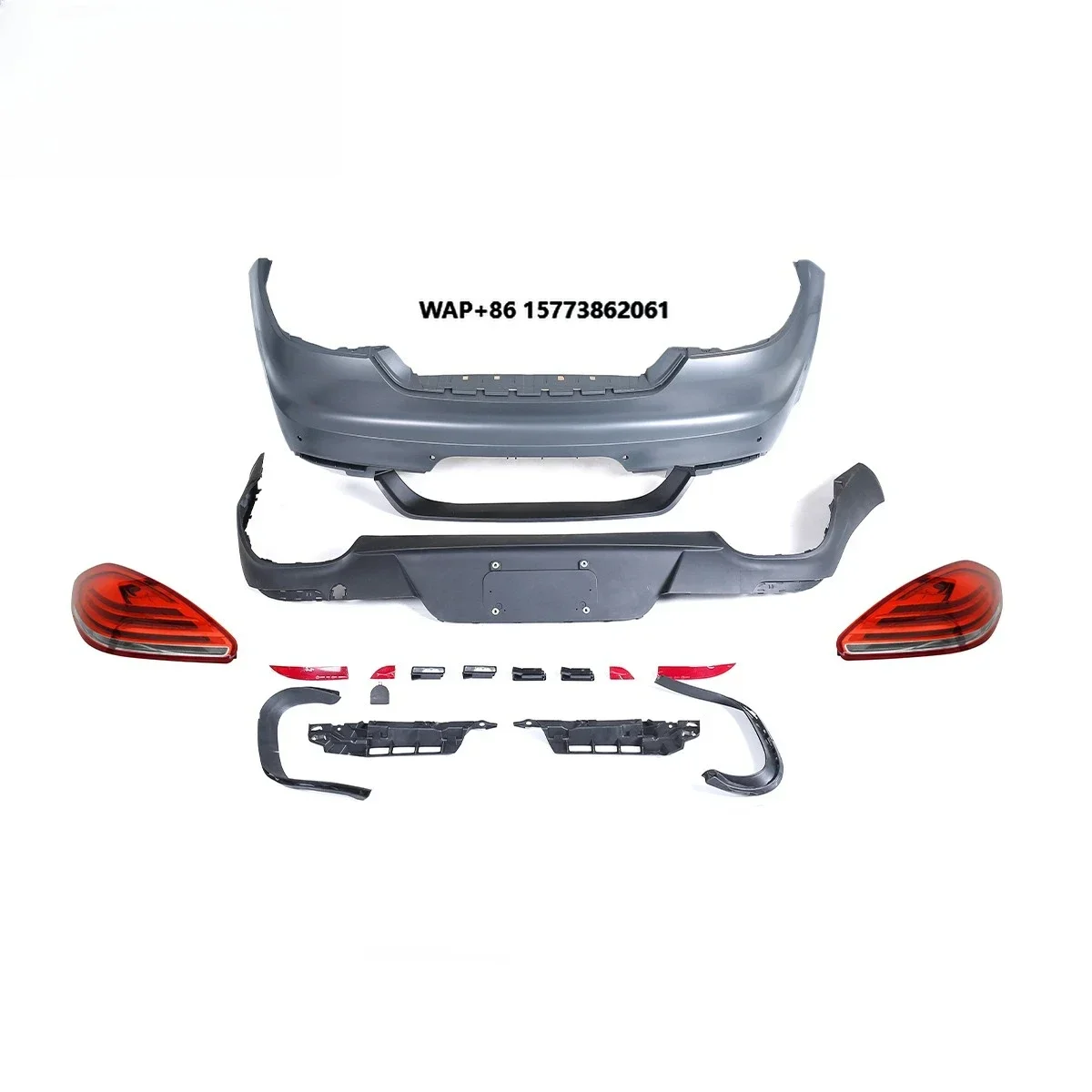 1 Unit 2011-2016 for Panamera  970.1 970.2 Upgrade OE Plastic Carbon Rear Bumper Rear Diffuser Taillights Stoplight-Old/New