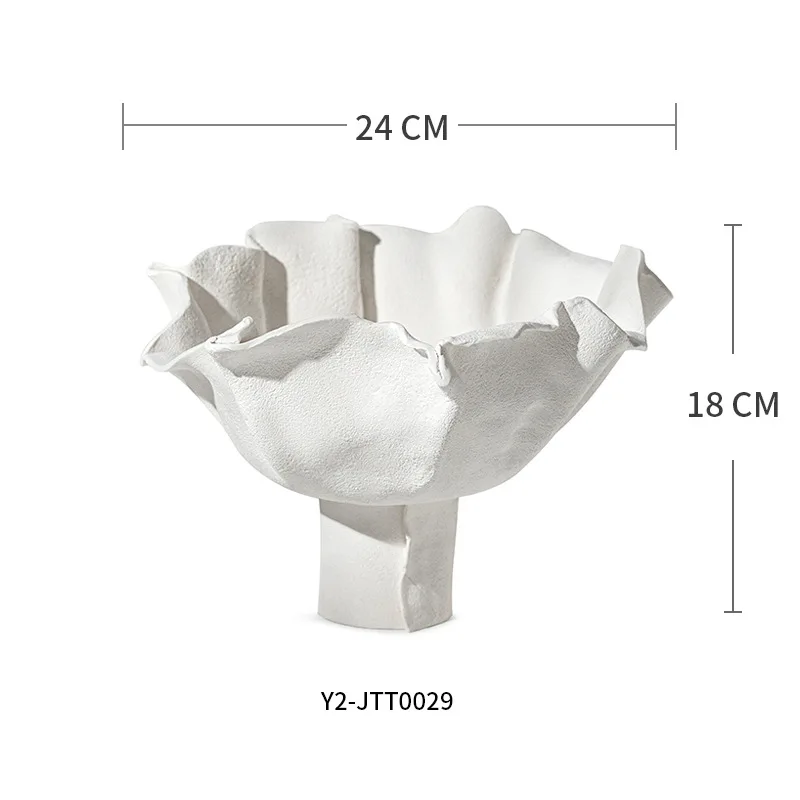 زخرفة أطباق فاكهة سيراميك جديدة على الطراز الصيني، وخزانة مشروبات لغرفة المعيشة على طراز Zen، وحرف تزيين منزلية ناعمة #5