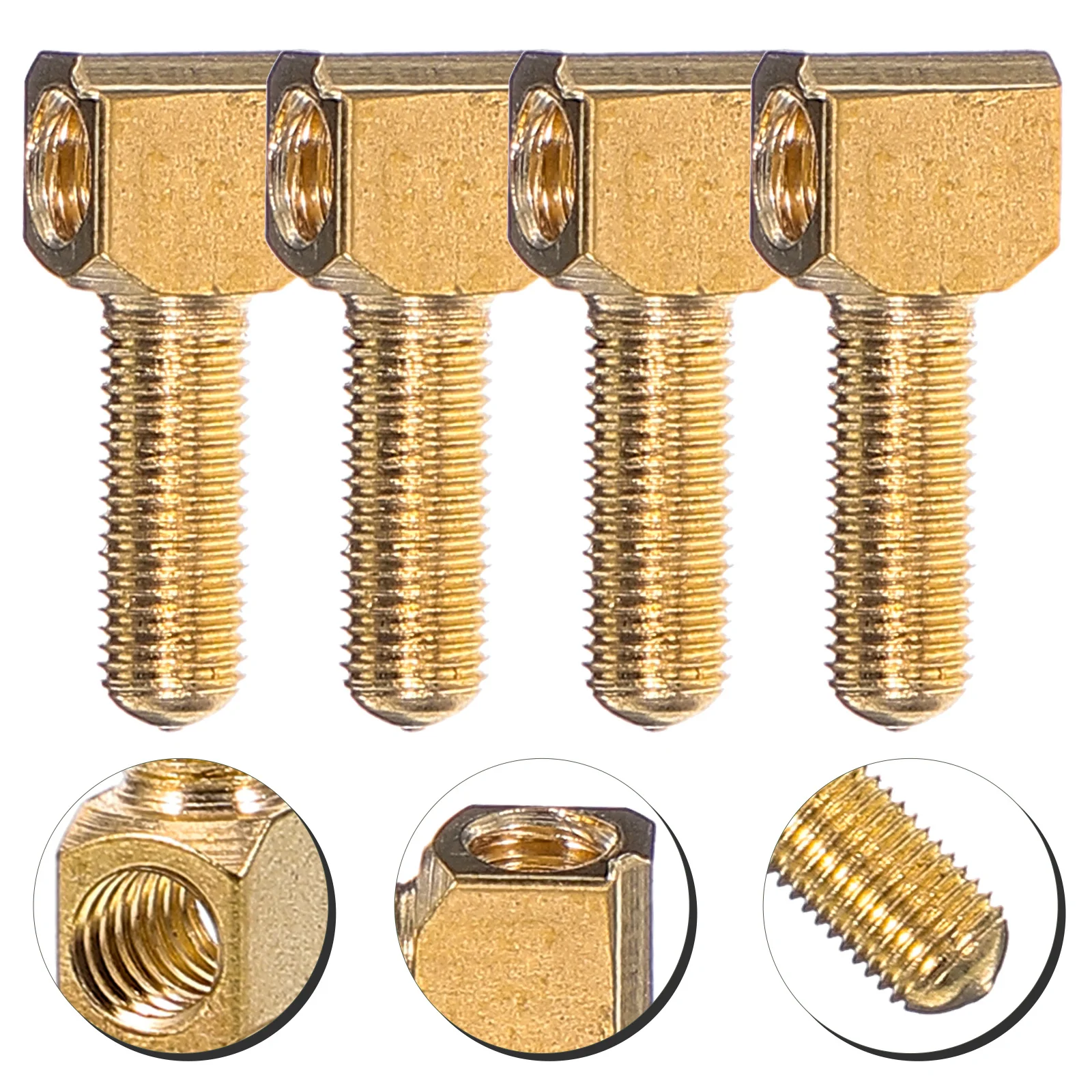 

4Pcs Violin Bow Frog Screw Strong Non-Rust String Instrument Part Professional Repair Kit for Violin Accessories Replacement Use